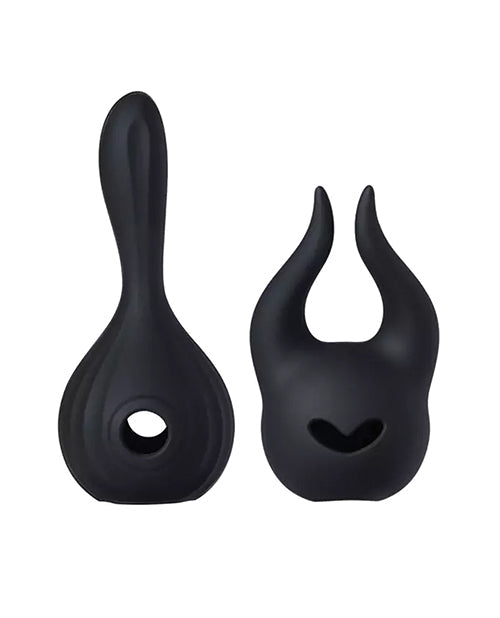 Honey Play Box Horns Pomi Wand Attachments Bundle - Black