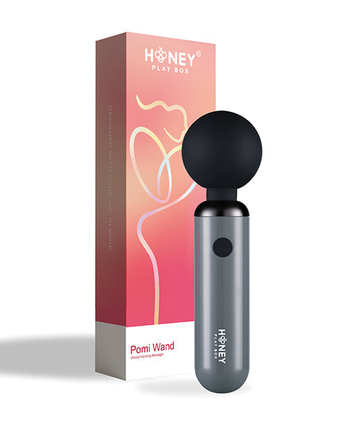 Honey Play Box Pomi Wand Clit Tease Vibrating Wand - Grey