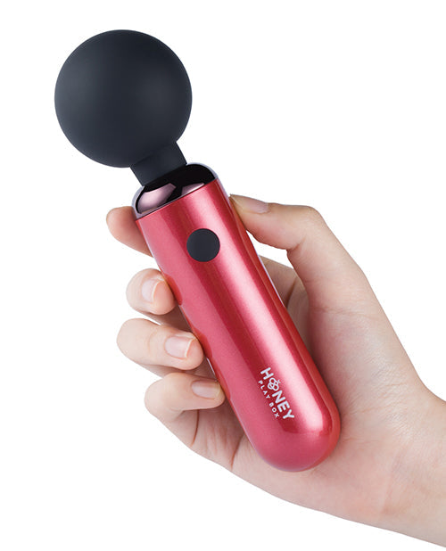Honey Play Box Pomi Wand Clit Tease Vibrating Wand - Deep Rose