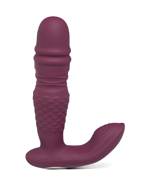 Honey Play Box Ryder App-Controlled Thrusting G-spot & Clit Vibrator - Rosy Red