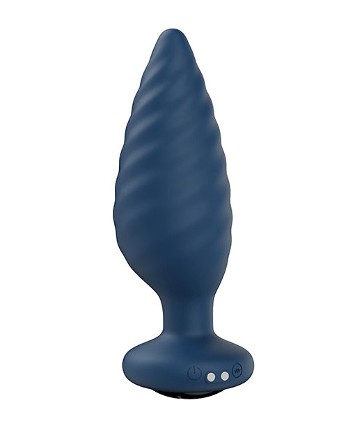 Honey Play Box Noah App-Controlled Rotating Butt Plug - Navy Blue