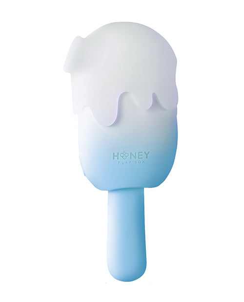 Honey Play Box Bite Me Sucking, Tapping & Vibrating Cream Pop Stimulator - Blue/White