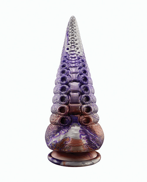 Honey Play Box Tyrian Tentacle Shape Suction Cup Dildo - Multi Color