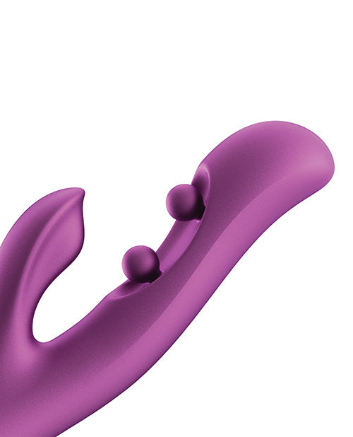 Honey Play Box GEM Twin Balls Rabbit Vibrator - Purple