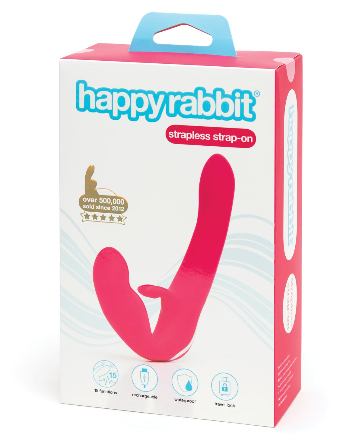 Happy Rabbit Happy Rabbit Strapless Strap on Rabbit Vibe - Pink