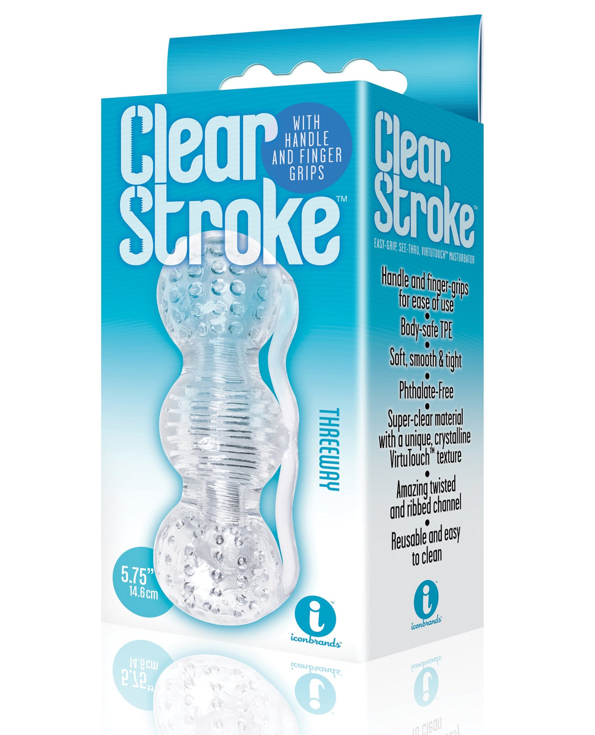 The 9s The 9's Clear Stroke Threeway Masturbator