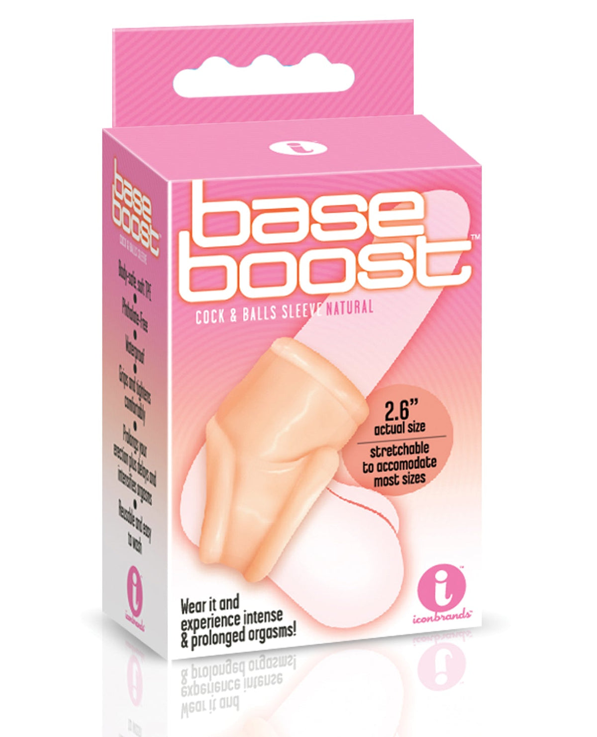 The 9s The 9's Base Boost Cock & Balls Sleeve - Natural