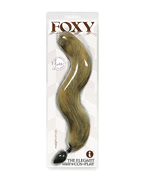 Foxy Foxy Fox Tail Silicone Butt Plug - Gold