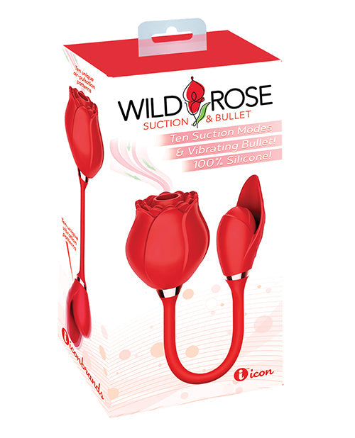Wild Rose Wild Rose & Bullet Vibrator - Red
