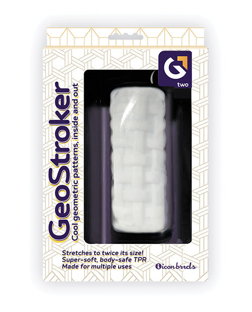 GeoStroker GeoStroker Two 5" Ultra-Soft TPR Stroker - White