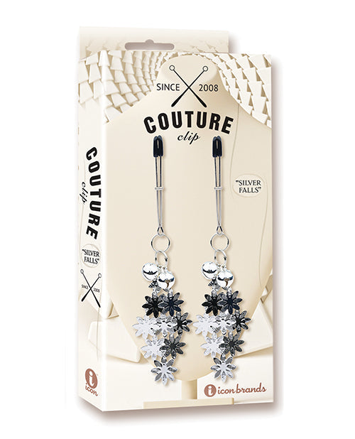 Couture Clips Couture Clips Luxury Nipple Clamps - Silver Falls