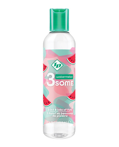 ID 3some ID 3some 3 in 1 Lubricant - 4 oz Watermelon