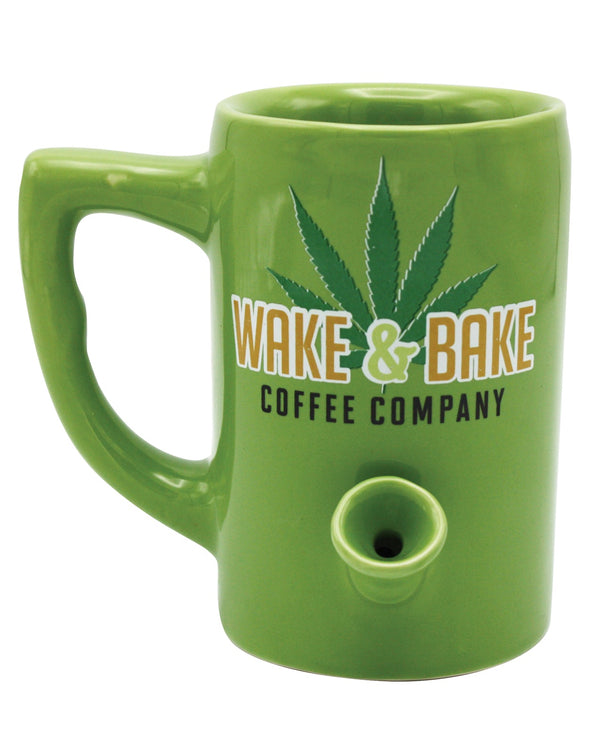 Island Dogs Wake & Bake Coffee Mug - 10 oz Green