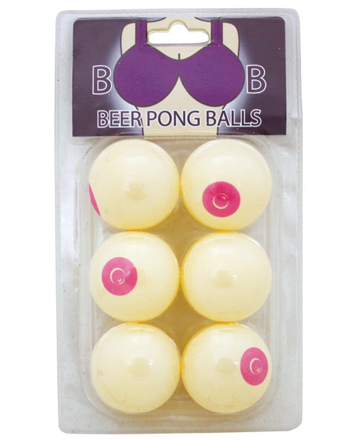 Island Dogs Boob Beer Pong Balls - Pack of 6