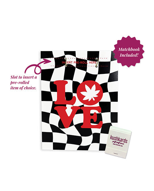 Kush Kards Love Retro Greeting Card w/Matchbook
