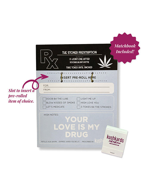 Kush Kards The Stoner Prescription Greeting Card w/Matchbook