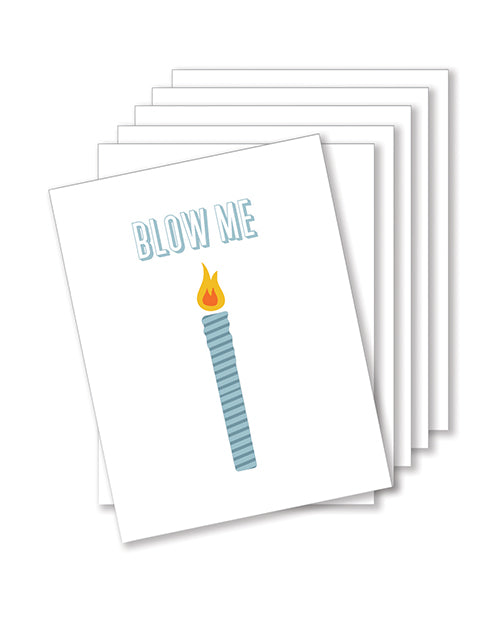 Kush Kards Blow Me Birthday Naughty Greeting Card - Pack Of 6