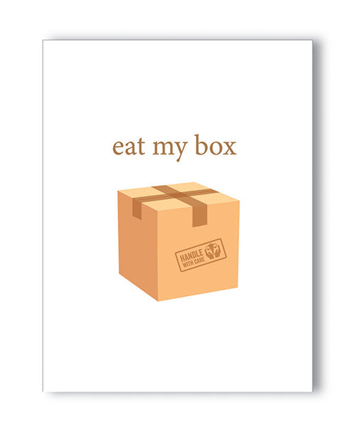 Kush Kards Eat My Box Naughty Greeting Card