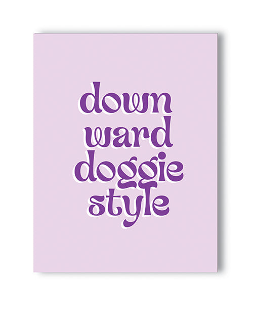 Kush Kards Downward Doggie Naughty Greeting Card