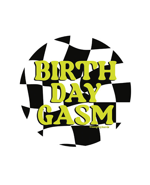 Kush Kards Birthday-Gasm Naughty Sticker - Pack of 3