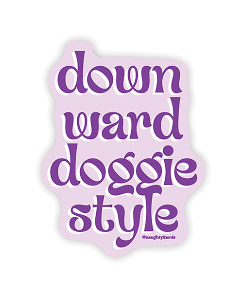 Kush Kards Downward Doggie Naughty Sticker - Pack of 3