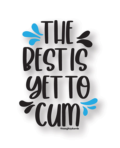 Kush Kards Yet 2 Cum Naughty Sticker - Pack of 3
