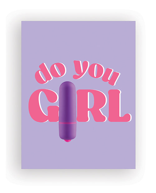 Naughty Kards Do You Girl Naughty Greeting Card w/Rock Candy Vibrator & Fresh Vibes Towelettes