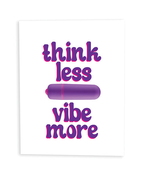 Naughty Kards Think Less, Vibe More Naughty Greeting Card w/Rock Candy Vibrator & Fresh Vibes Towelettes