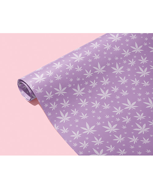 Kush Kards Purple Pot Leaf Wrapping Paper