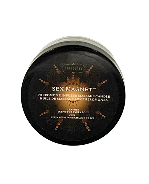 Kama Sutra Kama Sutra Sex Magnet Pheromone Mini Massage Candle - Leather - 1.7 oz