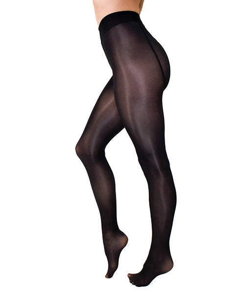 Kixies Kix'ies Strong & Silky Black Tights - Black S/M