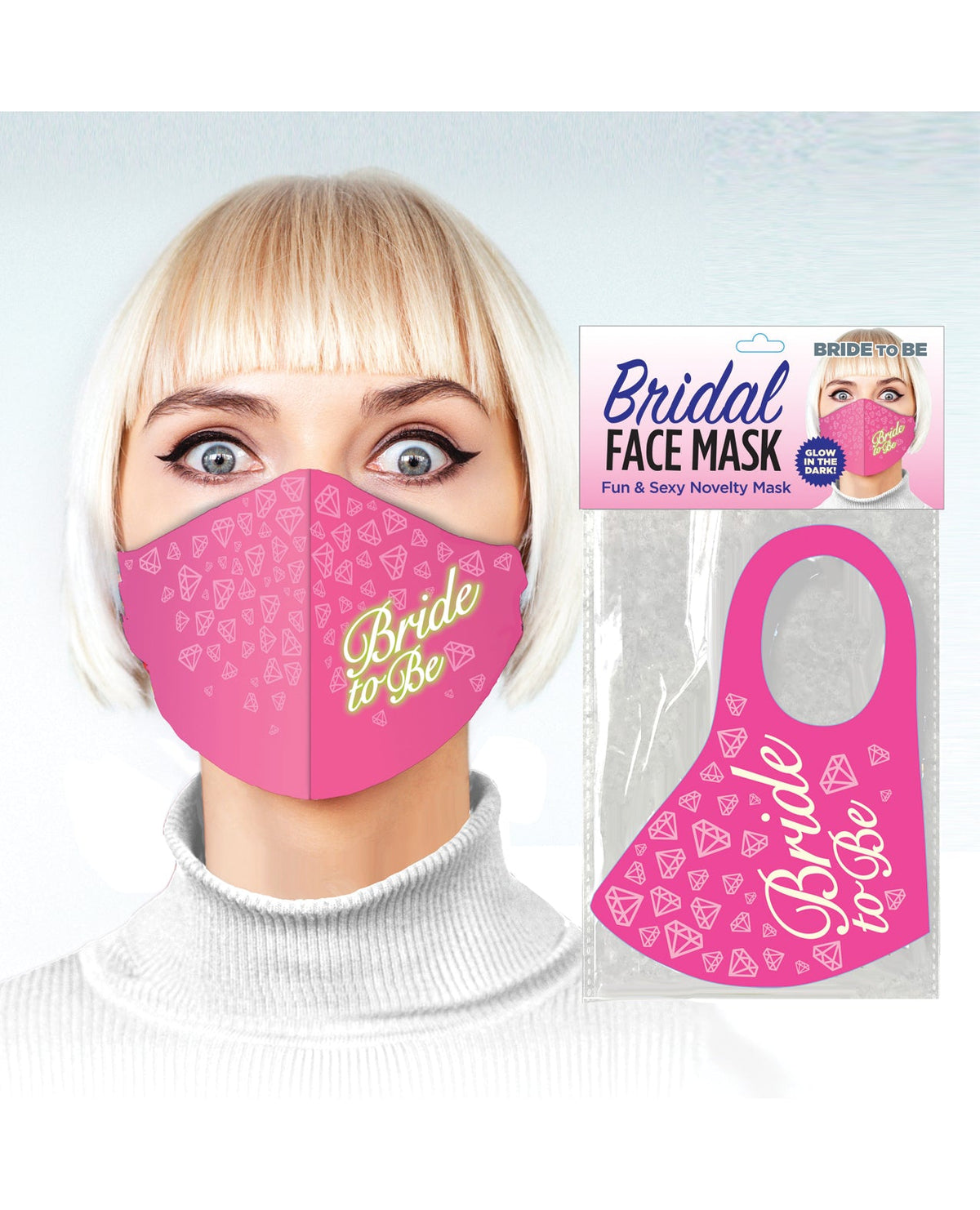 Little Genie Bride to be Face Mask - Pink