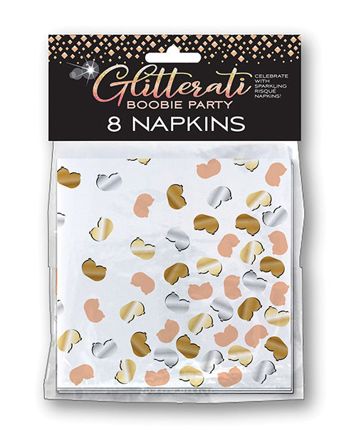 Candy Prints Glitterati Boobie Party Napkins - Pack of 8