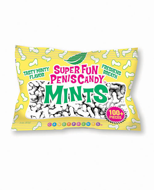 Candy Prints Super Fun Penis Candy Mints Bag - 3 oz