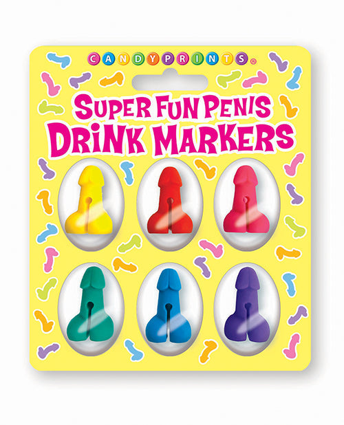 Candy Prints Super Fun Cocktail Markers - Set of 6