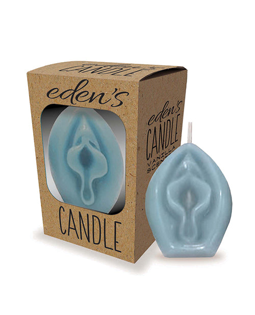Little Genie Eden's Vagina Candle - Blue - Vanilla