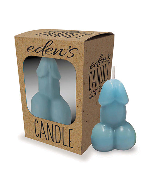 Little Genie Eden's Penis Candle - Blue - Vanilla