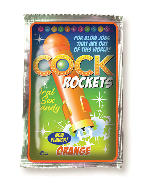 Candy Prints Cock Rockets Oral Sex Candy Pop - Orange