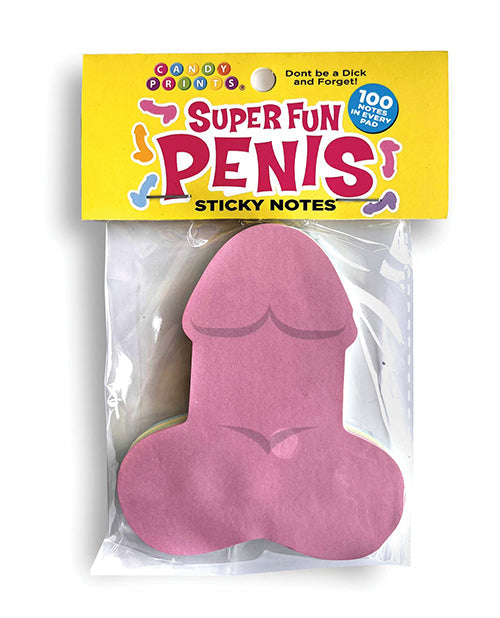 Little Genie Super Fun Penis Sticky Notes - 100 Notes Per Pad