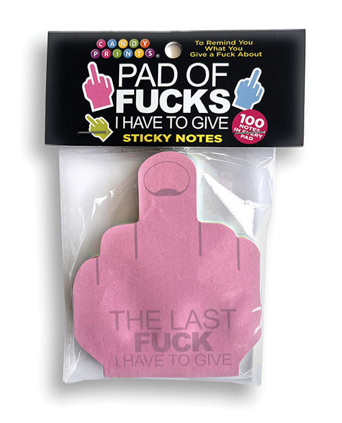 Little Genie Last Fuck I Have to Give Sticky Notes - 100 Notes Per Pad
