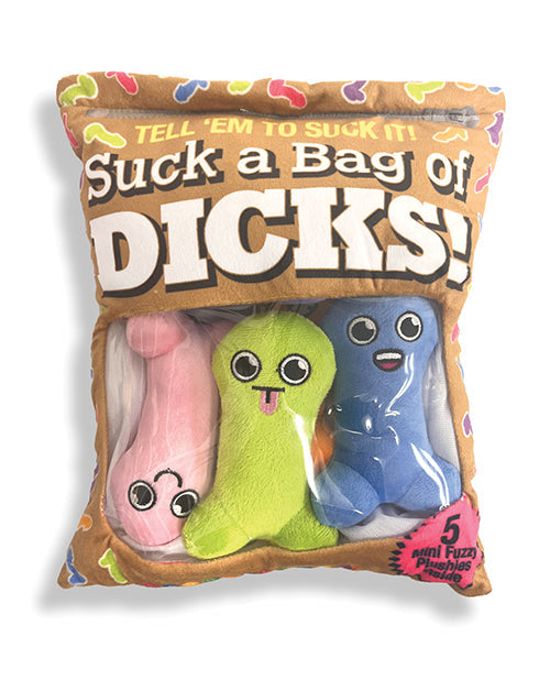 Little Genie Suck A Bag of Dicks Plushy Pillows - Plush Bag of 5 Dicks