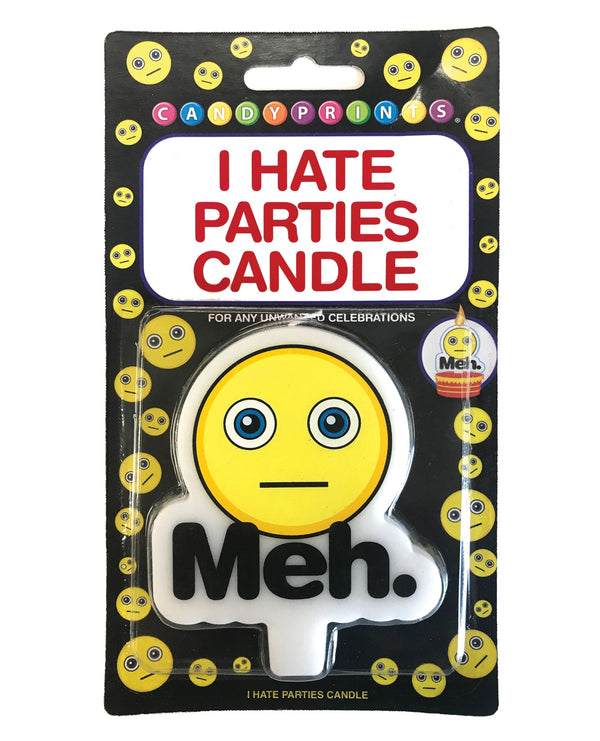 Candy Prints I Hate Parties Candle - Meh