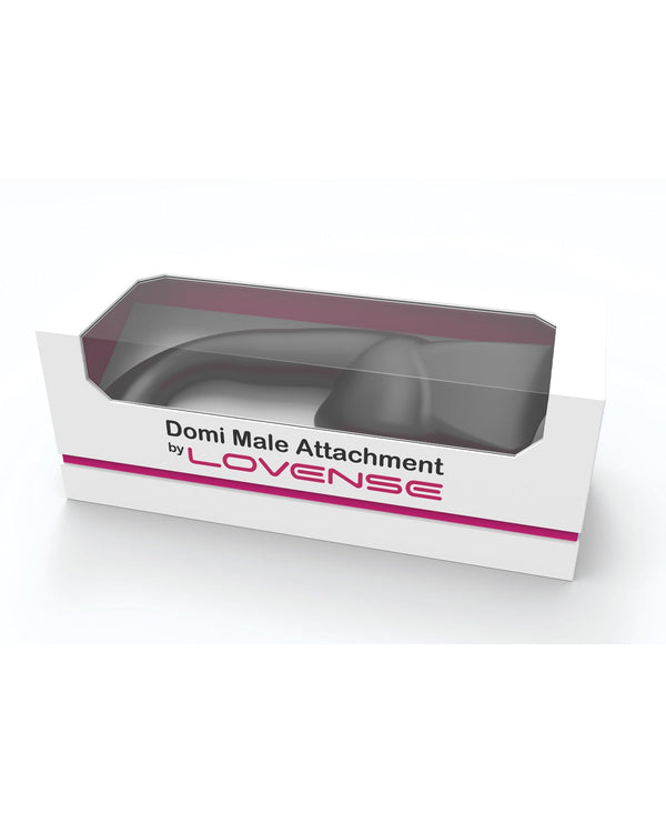 Lovense Lovense Domi Flexible Rechargeable Mini Wand Male Attachment - Black