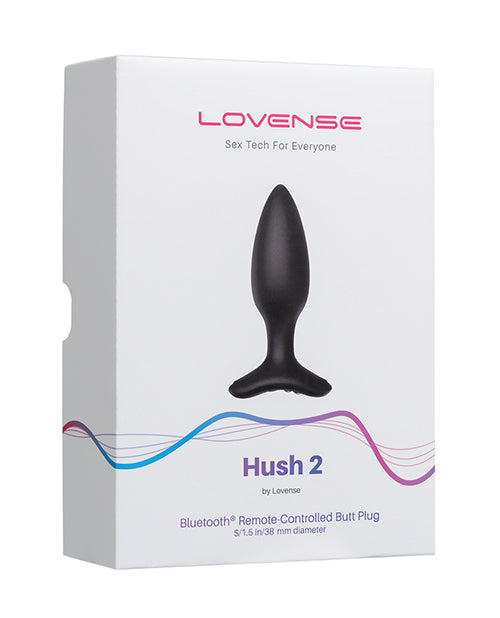 Lovense Lovense Hush 2 1.5" Butt Plug - Black