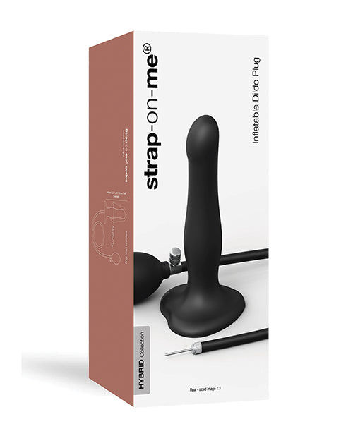 Strap-On-Me Strap On Me Inflatable Dildo Plug - Black