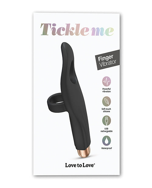 Love to Love Love to Love Tickle Me Finger Vibe - Black Onyx