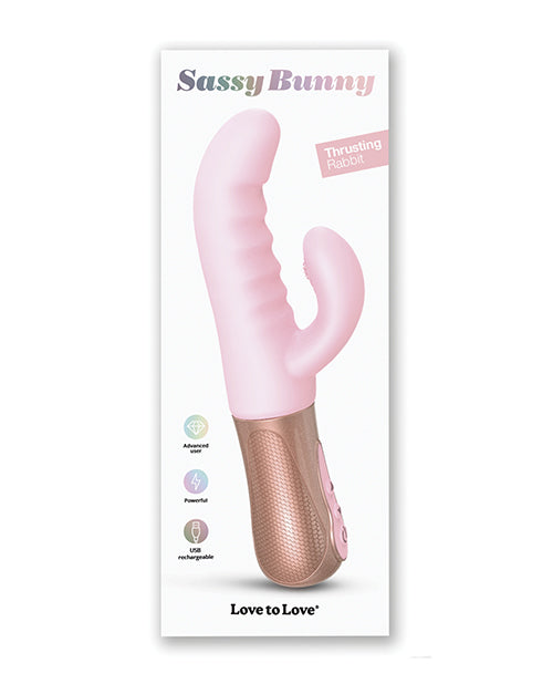 Love to Love Love to Love Sassy Bunny Thrusting G-Spot Rabbit - Baby Pink