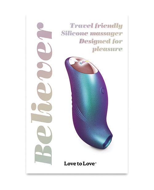 Love to Love Love to Love Believer Mini Tongue Flicker - Iridescent Turquoise