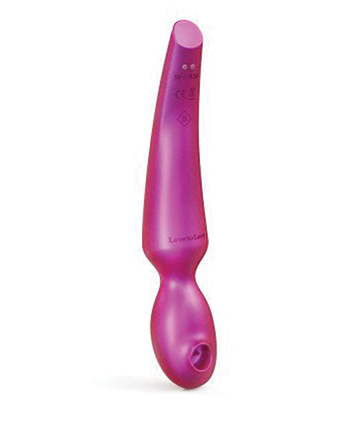 Love to Love Love to Love Flapping Head Pleaser Wand - Iridescent Berry
