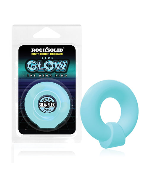 Rock Solid Rock Solid Glow in the Dark Mega Ring - Blue